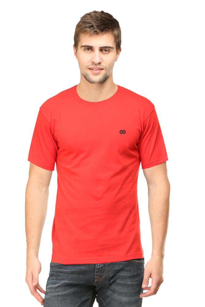 Round neck half sleeve plain t shirt