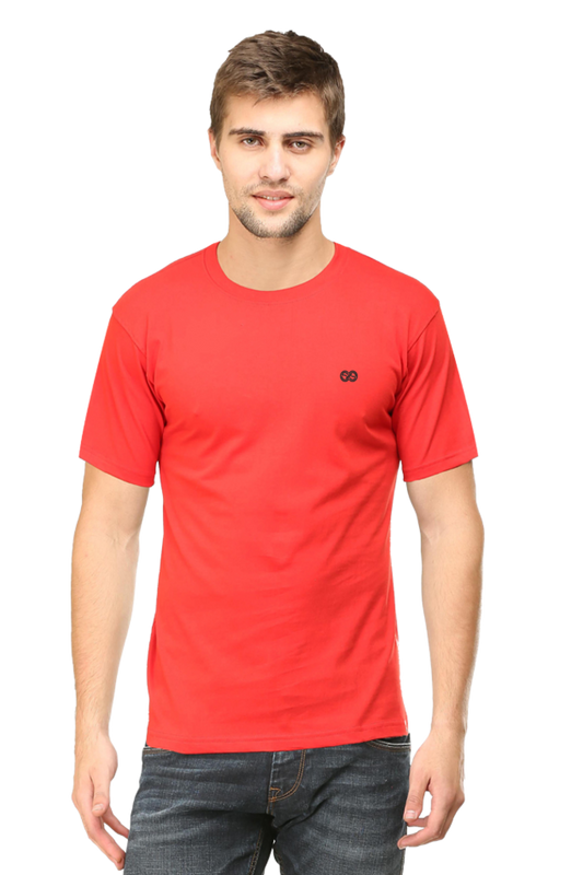 Round neck half sleeve plain t shirt