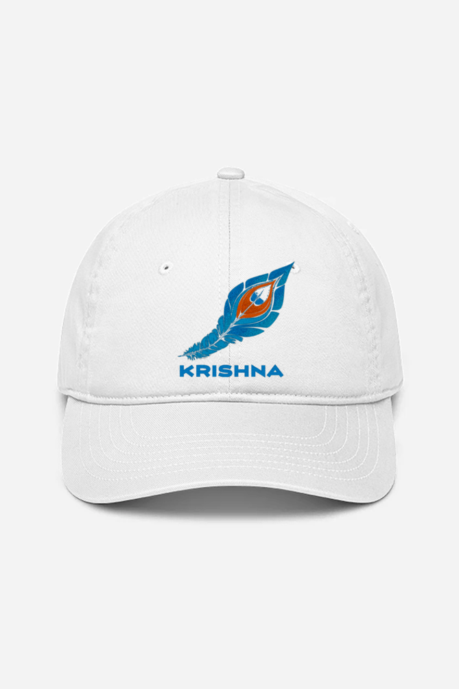 Krishna's peacock feather baseball cap