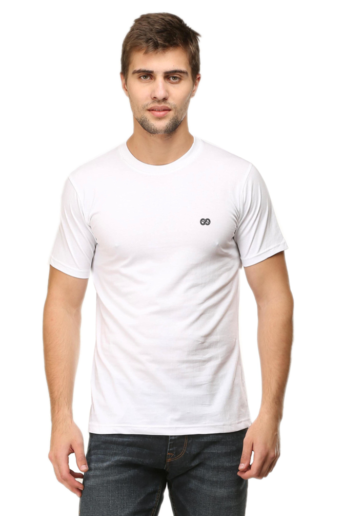 Round neck half sleeve plain t shirt