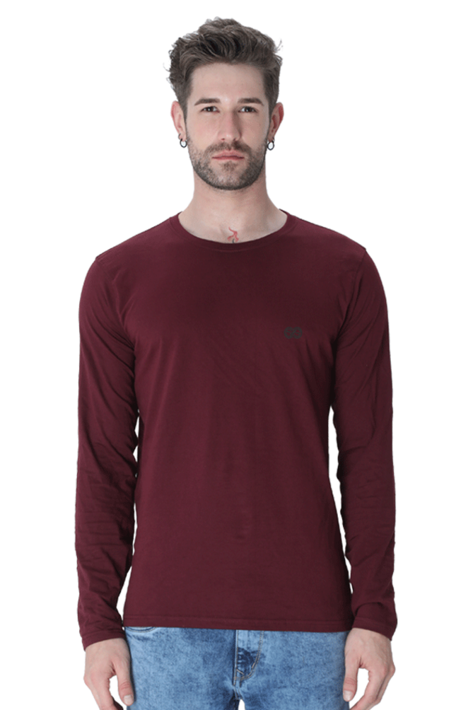 Full sleeve plain t shirt