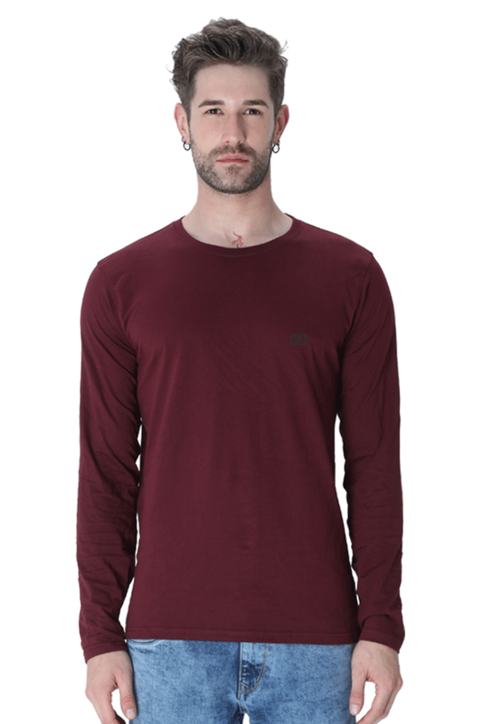 Full sleeve plain t shirt