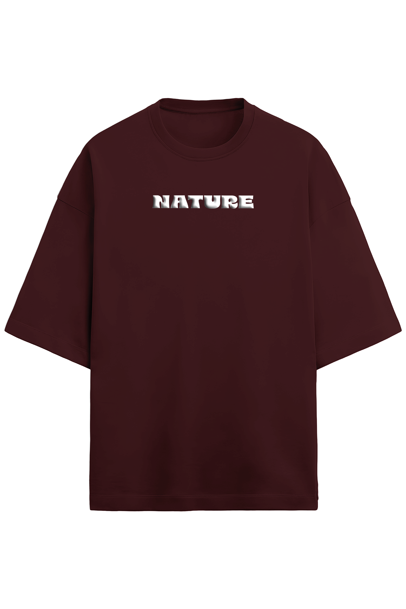 Nature Puffy printed Terry Oversized t shirt