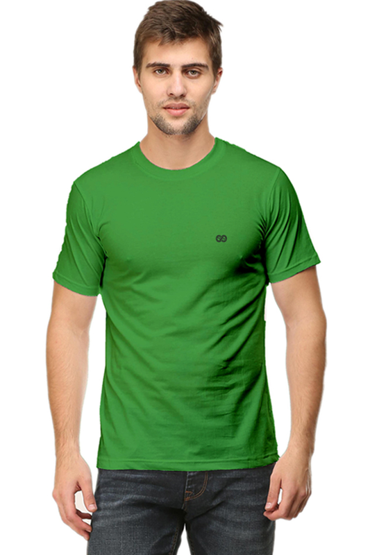 Round neck half sleeve plain t shirt