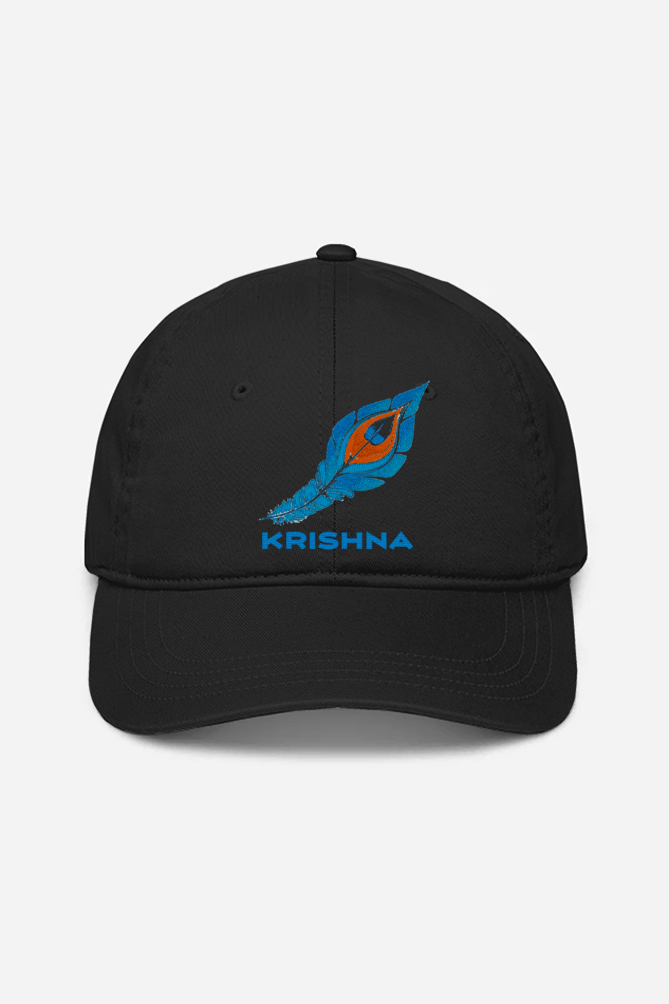 Krishna's peacock feather baseball cap