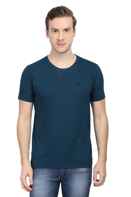 Round neck half sleeve plain t shirt