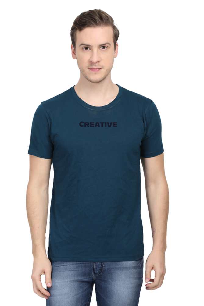 Creative regular fit cotton t shirt