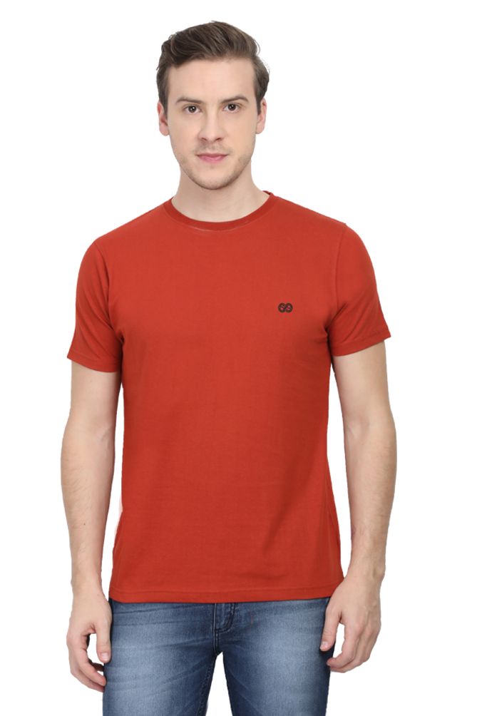 Round neck half sleeve plain t shirt