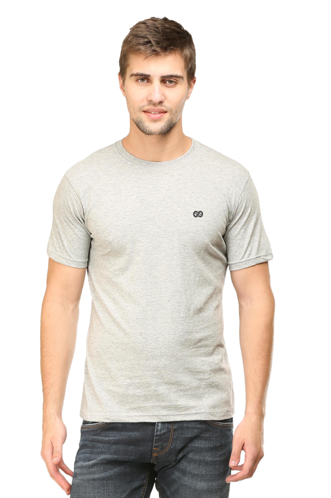 Round neck half sleeve plain t shirt