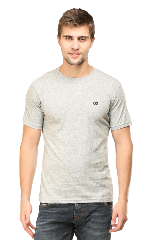 Round neck half sleeve plain t shirt