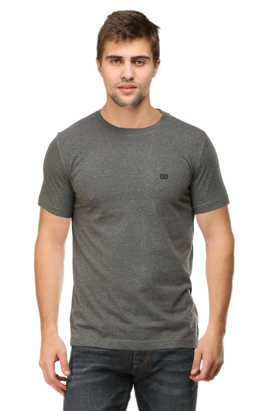 Round neck half sleeve plain t shirt