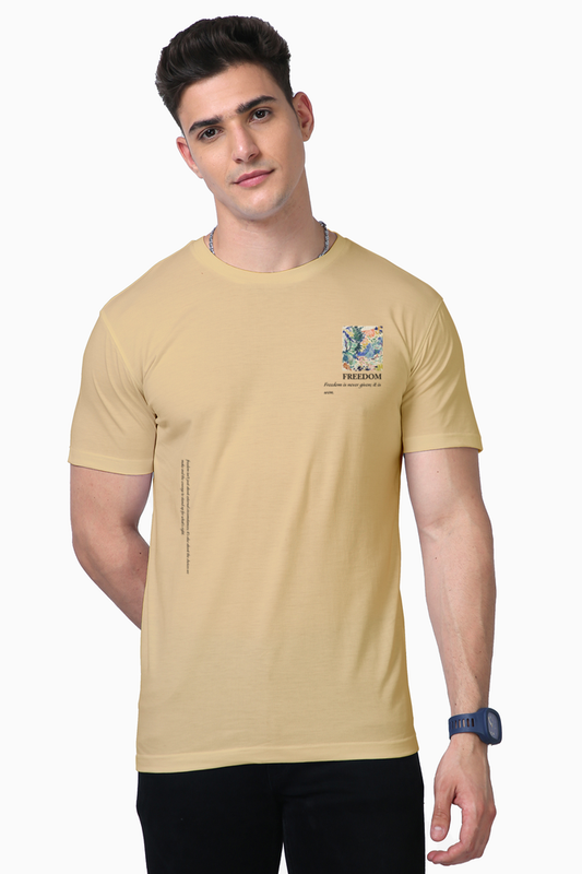 SUPIMA half sleeve regular fit t shirt