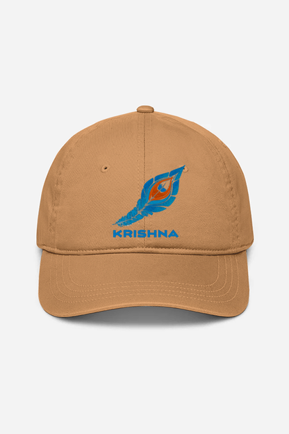 Krishna's peacock feather baseball cap