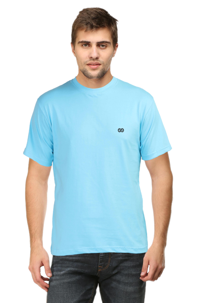 Round neck half sleeve plain t shirt