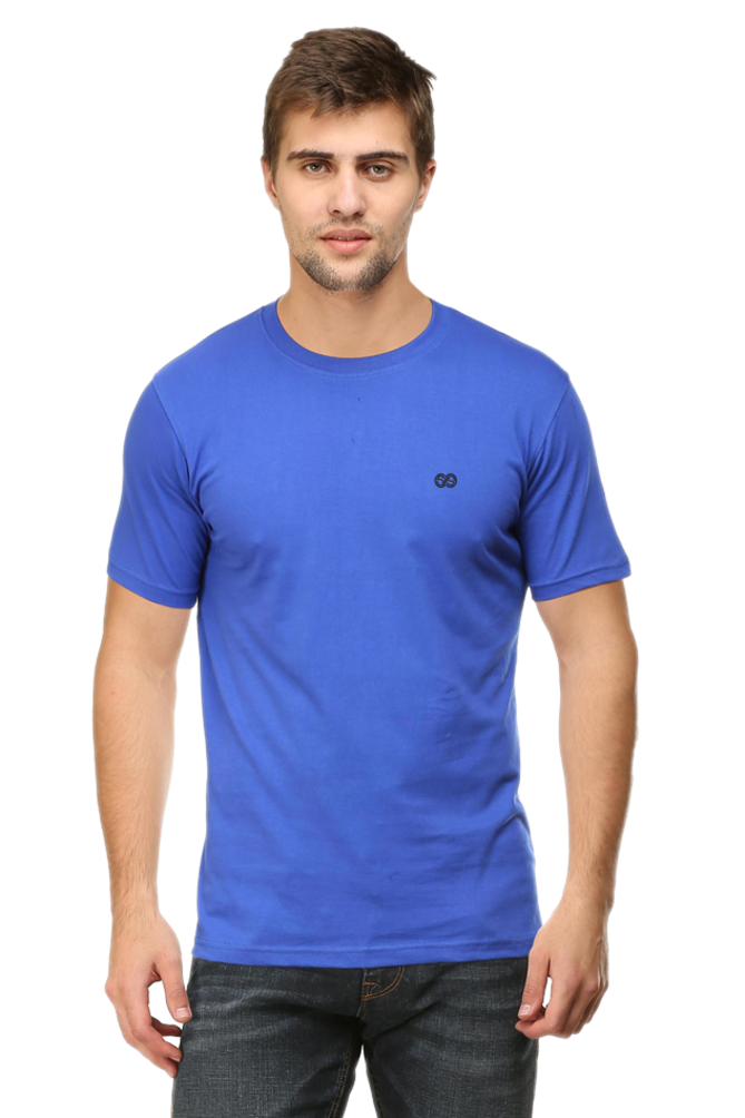 Round neck half sleeve plain t shirt