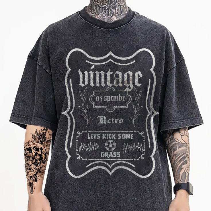 Vintage printed oversized t shirt