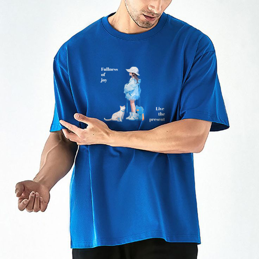 Royal blue Oversized t shirt