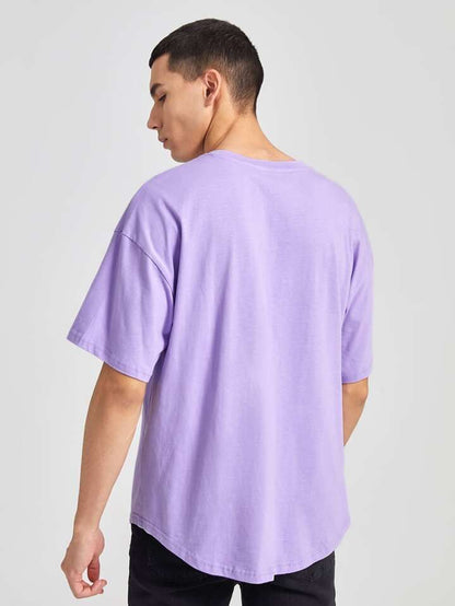 Lavender Oversized cotton t shirt