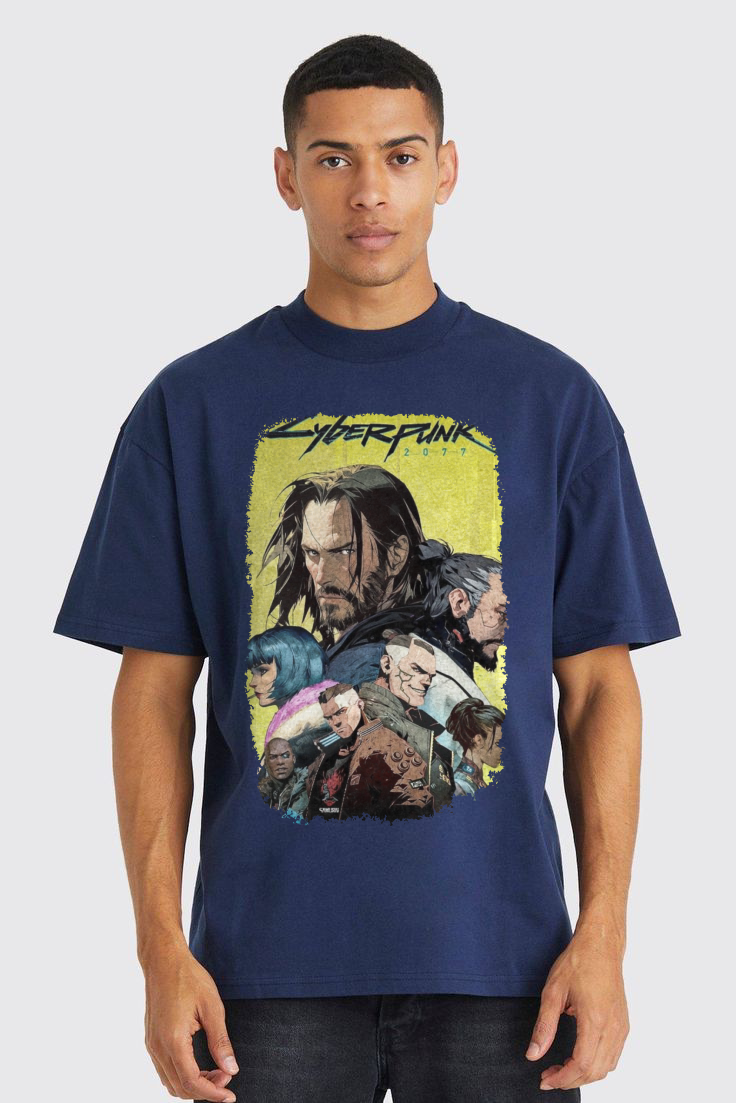 Cyberpunk oversized t shirt