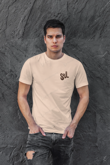 Soul cotton half sleeve t shirt