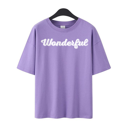 Lavender Oversized cotton t shirt