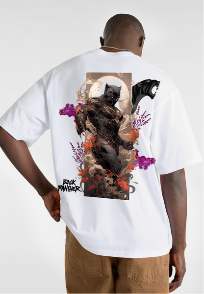 Black panther terry oversized t shirt