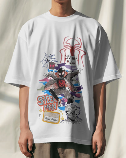 spider man Terry Oversized t shirt