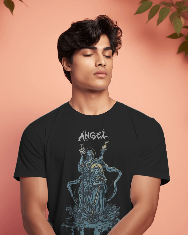 Angel cotton regular fit t shirt