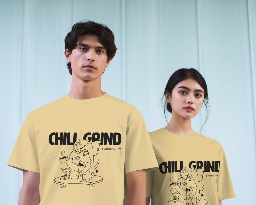 Chill Beige regular fit t shirt