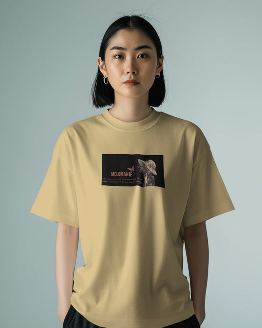 Beige oversized t shirt